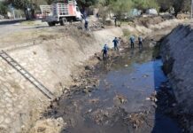 Realiza Servicios Públicos Municipales limpieza de canales y arroyos