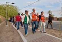 Verifican Toño Astiazarán y residentes del Norponiente avance del Parque Lineal Lázaro Cárdenas