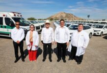 Gobernador Durazo fortalece atención médica en todo el estado con entrega de 231 vehículos y ambulancias de IMSS-Bienestar
