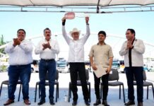 Gobernador Durazo refuerza transporte y salud en Cajeme con nuevos camiones y arranque de Semana Nacional de Vacunación
