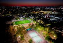 Moderniza Gobierno de Hermosillo alumbrado del Parque Deportivo Los Portales