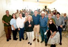 Acuerdan Toño Astiazarán y ejidatarios de La Manga suministro de agua tratada para actividades productivas